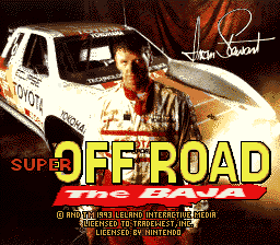 Super Off Road - The Baja Title Screen
